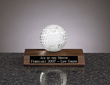 CRYSTAL GOLF BALL AWARD
